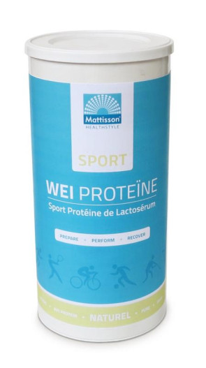 Sport Wei Proteïne poeder 80% - Naturel van Mattisson (450gr)