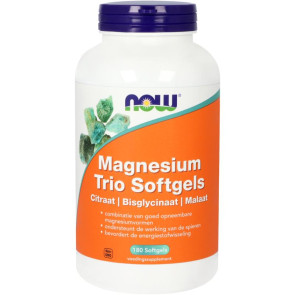 Magnesium trio softgels NOW 180