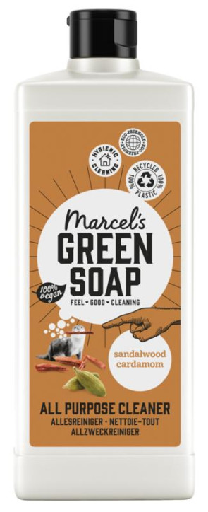 Allesreiniger sandelhout & kardemom van Marcel's GR Soap (750 ml)