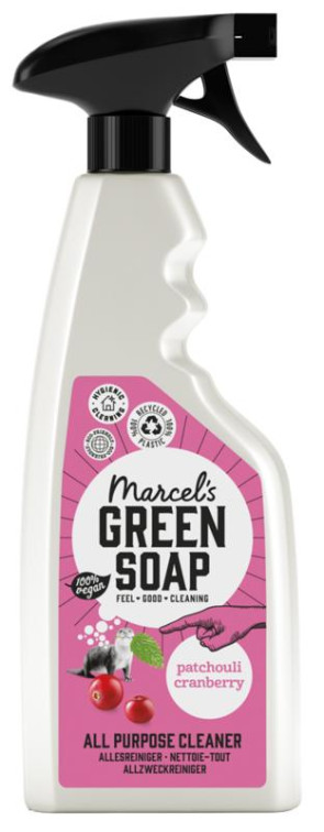 Allesreiniger spray patchouli & cranberry van Marcel's GR Soap (500 ml)