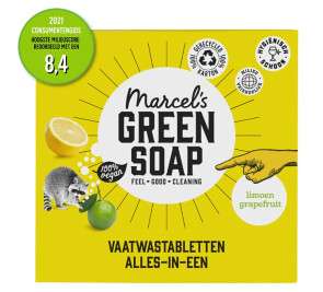Vaatwas tablet grapefruit & limoen van Marcel's GR Soap (480 gram)