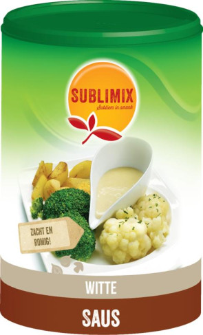 Witte saus glutenvrij van Sublimix : 480 gram