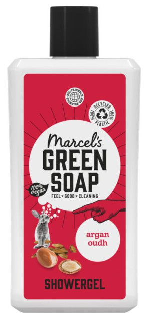 Shower gel argan & oudh van Marcel's GR Soap (500 ml)