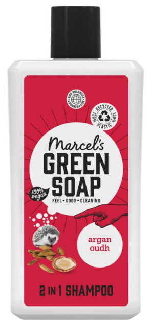 2 in 1 Shampoo argan & oudh van Marcel's GR Soap (500 ml)
