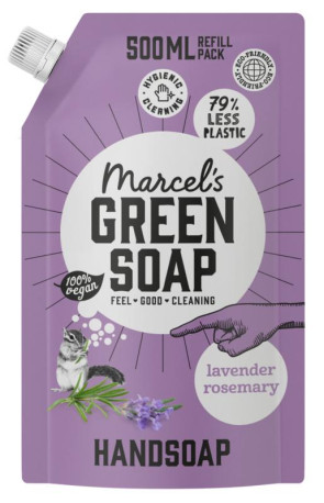 Handzeep lavendel & rozemarijn navul van Marcel's GR Soap (500 ml)