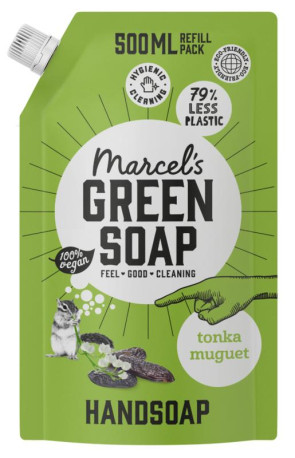 Handzeep tonka & muguet navul van Marcel's GR Soap (500 ml)