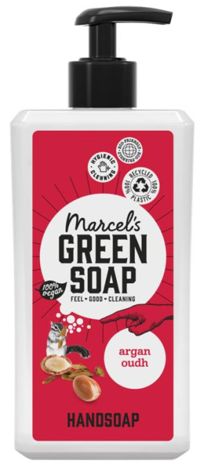 Handzeep argan & oudh navul van Marcel's GR Soap (500 ml)