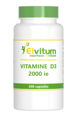 Vitamine D3 2000 IE van Elvitaal : 300 capsules