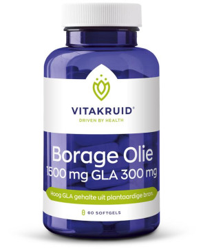 Borage Olie 1500 mg GLA 300 mg van Vitakruid