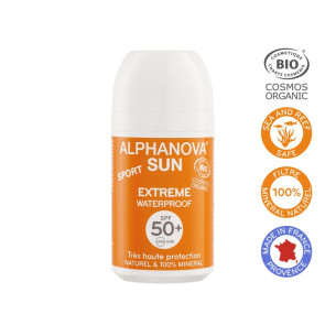Sun vegan roll on sport SPF50 (50gram) van Alphanova Sun