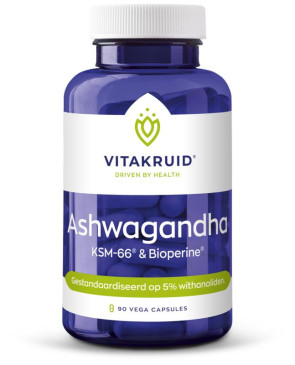 Ashwagandha KSM-66 & bioperine van Vitakruid