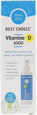 Vitaminespray vitamine D 1000 van Best Choice : 25 ml