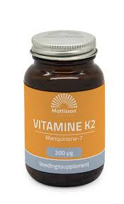 Vitamine K2 200 mcg/MK7 van Mattisson (60tabl)