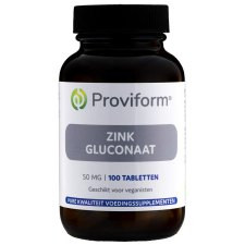 Zink gluconaat 50 mg  Proviform : 100 tabletten