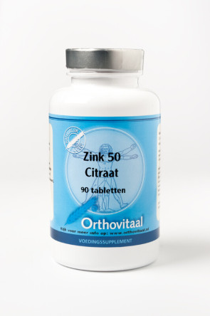 Zink 50 mg van Orthovitaal : 90 tabletten
